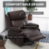 0qcbb818b942077e6.jpg PU Leather Reclining Chair with Vibration Massage Recliner, Swivel Base, Rocking Function, Remote Control, Brown