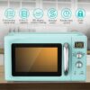 1663245496_6_610_30 0.9 Cu.ft Retro Countertop Compact Microwave Oven-Green