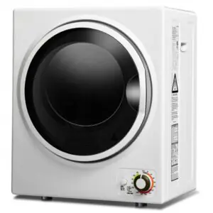 1.5 Cu .ft Clothes Dryer with with Stainless Steel Wall Mount-White