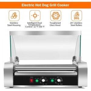18 Hot Dog 7 Roller Grill Commercial Cooker
