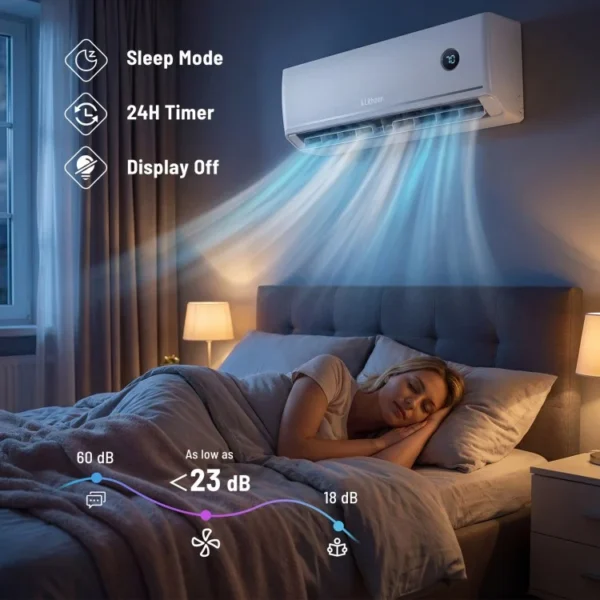 12000 BTU 18.1 SEER2 115V Mini Split Air Conditioner Works with Alexa