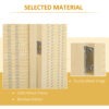 Woven Bamboo Room Divider, 4 Panel Folding Indoor Privacy Screens for Home Office, 71"x71"x0.6", Natural