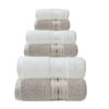 Cotton Glossy Satin 6‑Piece Towel Set – Soft, Absorbent, Plain Cut‑Off Design