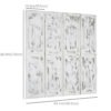 Screen Divider Room Divider Screen with Foldable Design for Indoor Bedroom Office 5.5' Rustic White