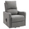 Electric Lift Recliner Chair Rising Power Chaise Lounge Fabric Sofa with Remote Control & Side Pocket for Living Room