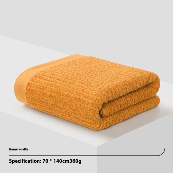 Pure Cotton Absorbent Bath & Face Towel – Soft, Durable Household Towel