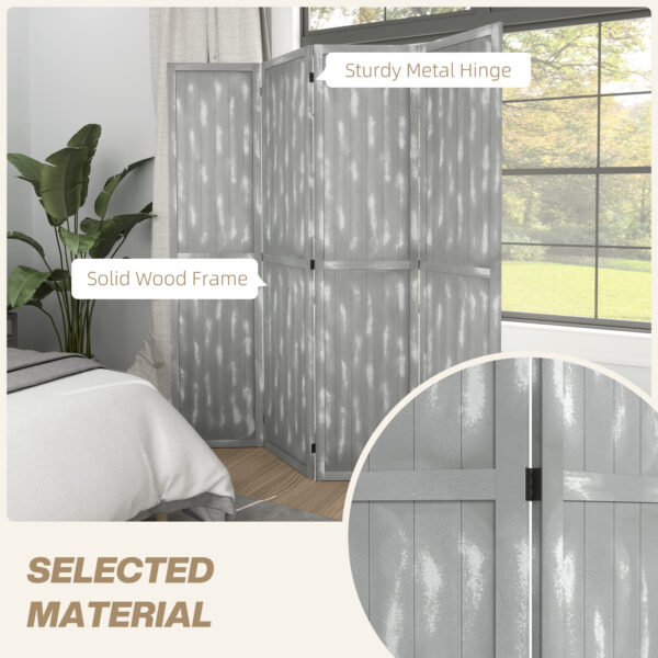 8LIb4c19496fa66ab.jpg Screen Divider Room Divider Screen with Foldable Design for Indoor Bedroom Office 5.5' Grey