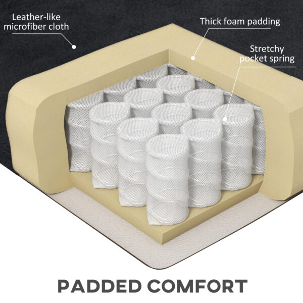 Manual Recliner Chair with Vibration Massage, Side Pockets, Microfibre Reclining Chair Nursing Chair for Living Room, Black