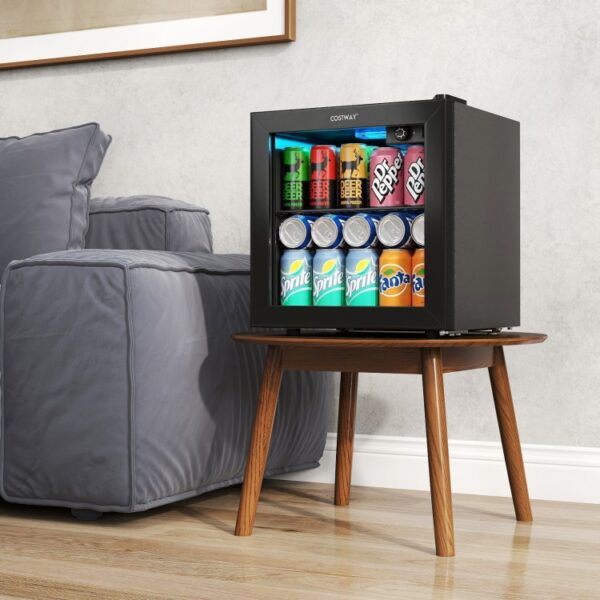 Beverage_Refrigerato_1769582040181603_521813 Beverage Refrigerator Cooler 1.3 Cu. Ft. 12 Bottles 55 Cans Mini Fridge-Black