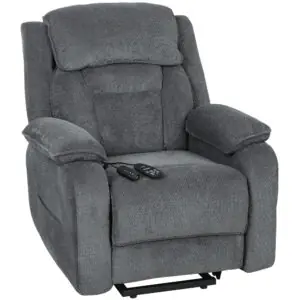 DAYe5519c28003122.jpg Power Recliner Chair with Massage, Electric Lift Chair for Elderly with Side Pockets, 2 Memory Positions, Remote, Grey