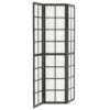 3 Panel Room Divider, 5.6 ft Folding Wall Divider Room Partition for Home Office, Bedroom, Black