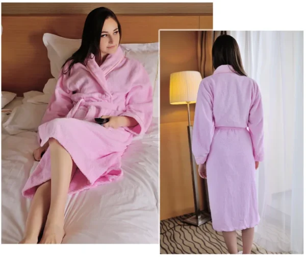 Cotton Bath Robe – Long Terry Winter Robe
