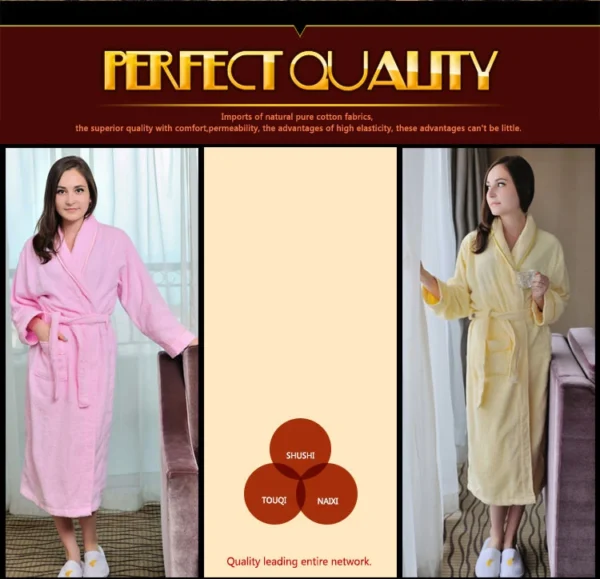 Cotton Bath Robe – Long Terry Winter Robe