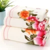 H29d7df1f42b04b1993cff782d79cfa0dO.webp 2025 New Luxury 100% Cotton Towel with Bath Towels New Women Peony Beach Towel Bathroom Set for Family Guest Bathrooms Gym