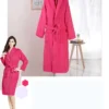 Home Bathrobe 100% Cotton pink Toweling Terry Robe Unisex lovers Soft Bath Robe Men And Women Nightrobe Sleepwear Casual  2024
