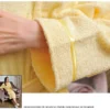 H521bbf38f58e4db0969d6d671022a714C.webp 100% Cotton White Terry Fleece Long Bathrobe Winter Home Wear-Unisex
