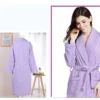 Home Bathrobe 100% Cotton pink Toweling Terry Robe Unisex lovers Soft Bath Robe Men And Women Nightrobe Sleepwear Casual  2024