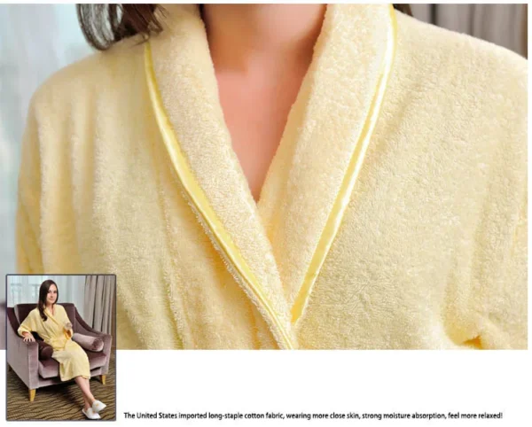 Cotton Bath Robe – Long Terry Winter Robe