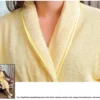 H994a656d74024305b81bb33d42b41019F.webp 100% Cotton White Terry Fleece Long Bathrobe Winter Home Wear-Unisex
