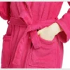 Hb41372ba8b424165bbe615b1490df42eG.webp Unisex 100% Cotton Toweling Terry Bathrobe – Soft Pink Home & Spa Robe (L–XL)