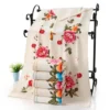 Hdbc4fe37e8504959b4428a23d5ffaab46.webp 2025 New Luxury 100% Cotton Towel with Bath Towels New Women Peony Beach Towel Bathroom Set for Family Guest Bathrooms Gym