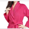 Home Bathrobe 100% Cotton pink Toweling Terry Robe Unisex lovers Soft Bath Robe Men And Women Nightrobe Sleepwear Casual  2024