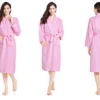 Home Bathrobe 100% Cotton pink Toweling Terry Robe Unisex lovers Soft Bath Robe Men And Women Nightrobe Sleepwear Casual  2024