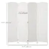 HuEac119c4c968059.jpg 6ft Folding Room Divider, 4 Panel Wall Partition with Wooden Frame for Bedroom, Home Office, Natural