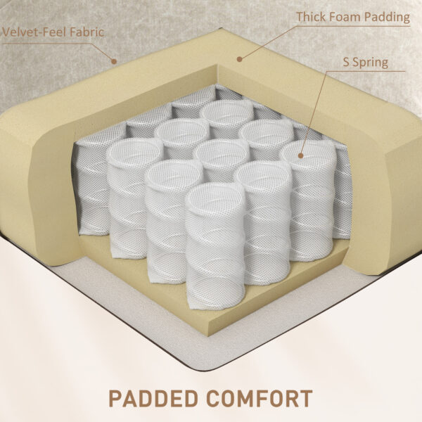 Manual Recliner Chair with Vibration Massage, Reclining Chair Nursing Chair with Side Pockets, 5 Massage Modes, for Living Room, Beige