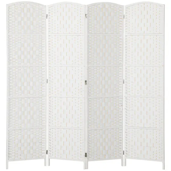 JxH91e19c4c968059.jpg 6ft Folding Room Divider, 4 Panel Wall Partition with Wooden Frame for Bedroom, Home Office, Natural