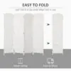 KLGbe019c4c968059.jpg 6ft Folding Room Divider, 4 Panel Wall Partition with Wooden Frame for Bedroom, Home Office, Natural