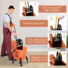 LMBc8119bb73e9a52.jpg 6.9 Gal/26L Mop Bucket, Mop Bucket with Wringer, Wheels and Handle, Orange