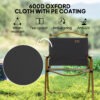 Camping Chair, Lightweight Folding Chair, Portable Armchair, Excellent for Festivals, Fishing, Dark Grey