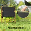Camping Chair, Lightweight Folding Chair, Portable Armchair, Excellent for Festivals, Fishing, Dark Grey