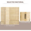 PLw45619c52289224.jpg 4-Panel Room Divider, 5.6 FT Bamboo Freestanding Folding Privacy Screen for Indoor Bedroom Office, Natural Wood