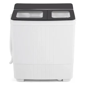 Portable Washing Machine with 12 LBS Washer and 8 LBS Spinner Combo for Apartments-Black