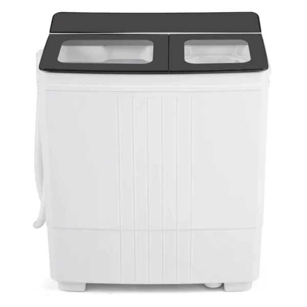 Portable Washing Machine with 12 LBS Washer and 8 LBS Spinner Combo for Apartments-Black