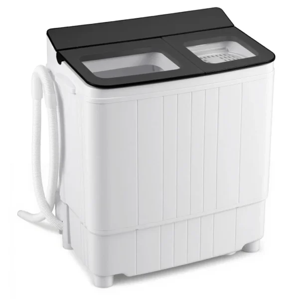 Portable Washing Machine 18 lbs Mini Laundry Machine with 11 LBS Washer-Grey