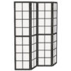 4 Panel Room Divider, 5.6 ft Folding Wall Divider Room Partition for Home Office, Bedroom, Living Room, Black