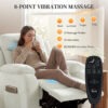 Massage Recliner Chair, Power Recliner with Quiet Brushless Motor, Remote, Pockets, 2 Memory Positions, Beige