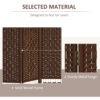 R7U48918befb702dd.jpg 3 Panel Folding Room Divider, Portable Privacy Screen, Wave Fiber Room Partition for Home Office, Brown