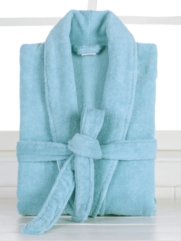 Pure Cotton Hotel Bath Robe – Unisex Kimono Towel Robe for Adults