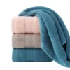 S0445bb68ea4b4e6cbc936678a0489f72N.webp 1piece Solid Color Towels Of Different Sizes Cotton Gift Set Comfortable Cotton Towel Bath Towel Absorbent Best Shower Towels