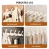 S0908159f72b14b76a25591b097c10166C-1.webp Wall Coat Rack – Metal Base Bathroom Clothes Hanger with 6 Hooks