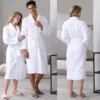 Pure Cotton Hotel Bath Robe – Unisex Kimono Towel Robe for Adults