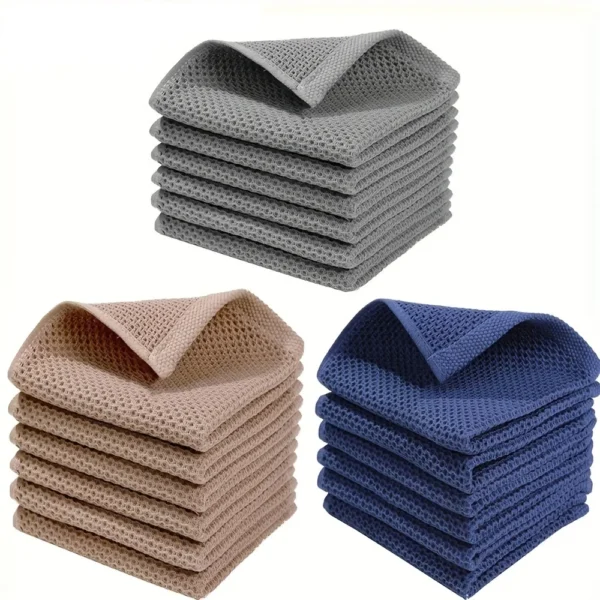 Cotton Honeycomb Square Towels – Soft, Absorbent & Breathable