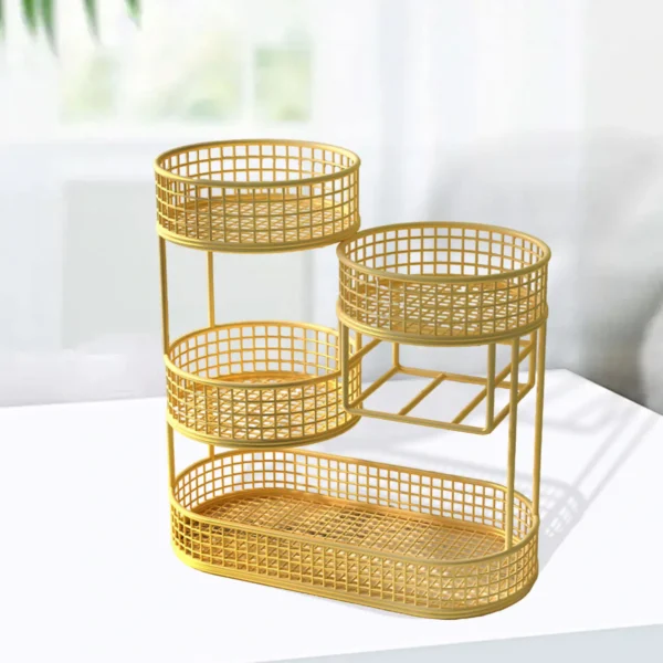 S10b2eba8155e4753b3e47187961697bdf-1.webp Fruit Basket Bowl Fruit and Vegetable Storage Basket for Kitchen Counter Removable Bread Snack Product Storage Rack