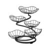 5 Tier Fruit Basket Bowl Large Capacity Wrought Iron Fruit Stand for Kitchen