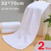 7PCS Cotton White Face & Hand Towels – Soft & Absorbent