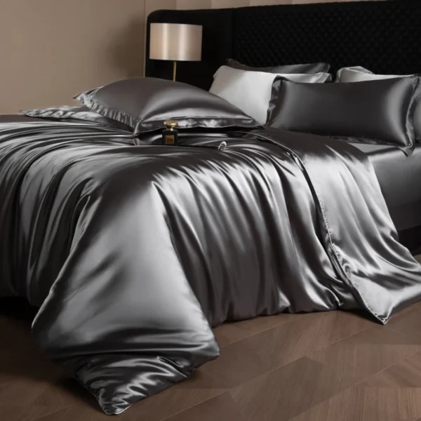 Luxury Bedding Set with Silk & Rayon Sheets